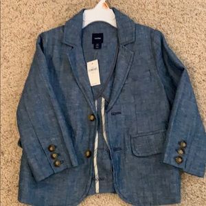 NWT Blue jean blazer, 3T